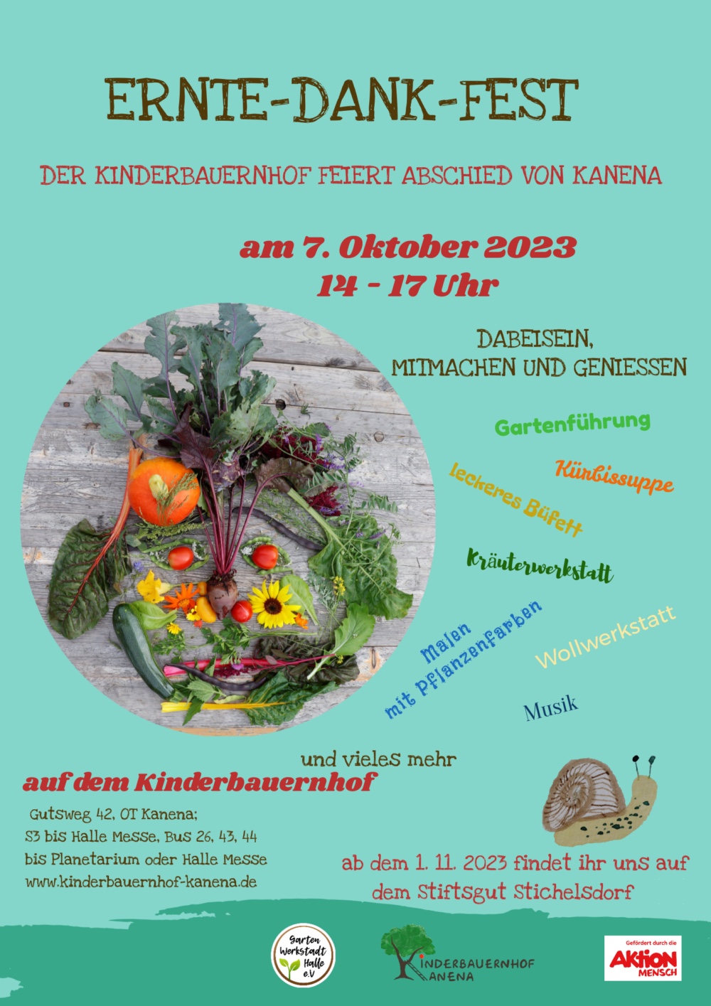 Einladung Herbstfest Kinderbauernhof Kanena